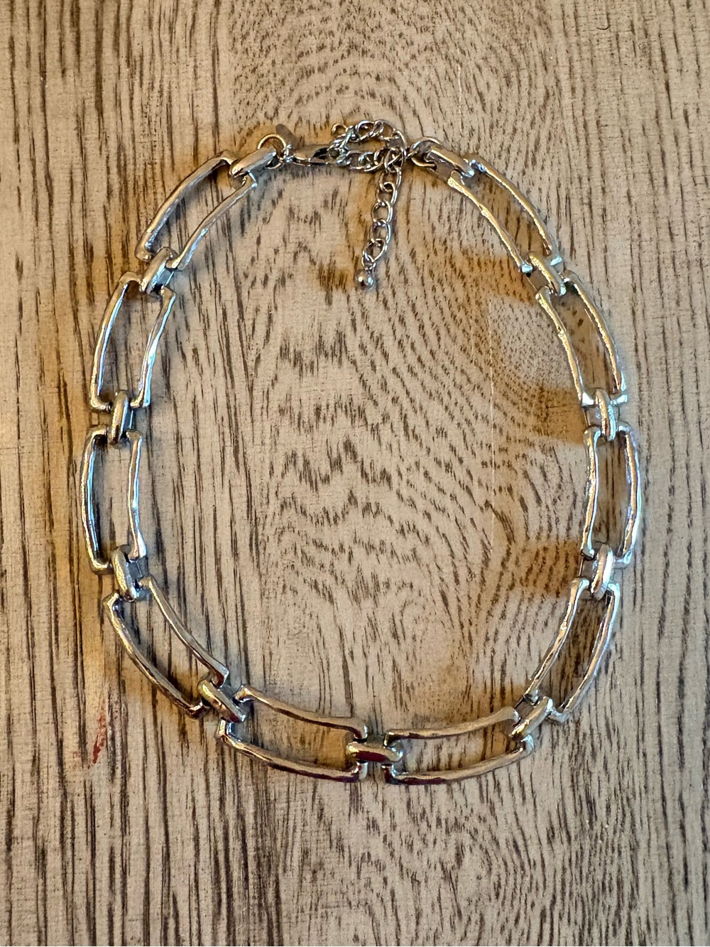 Chunky Silver Link Statement Necklace - Women's Jewelry